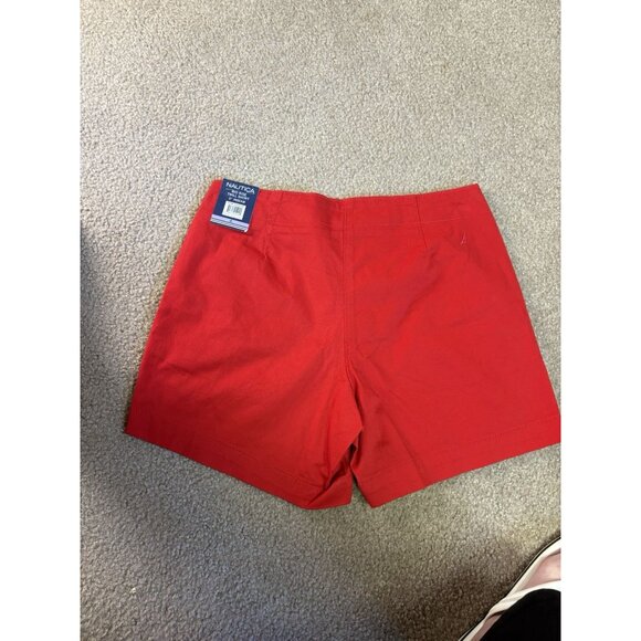 Nautica Mid Rise Twill Short Women’s Size 4 Red Inseam 5” - Picture 4 of 6